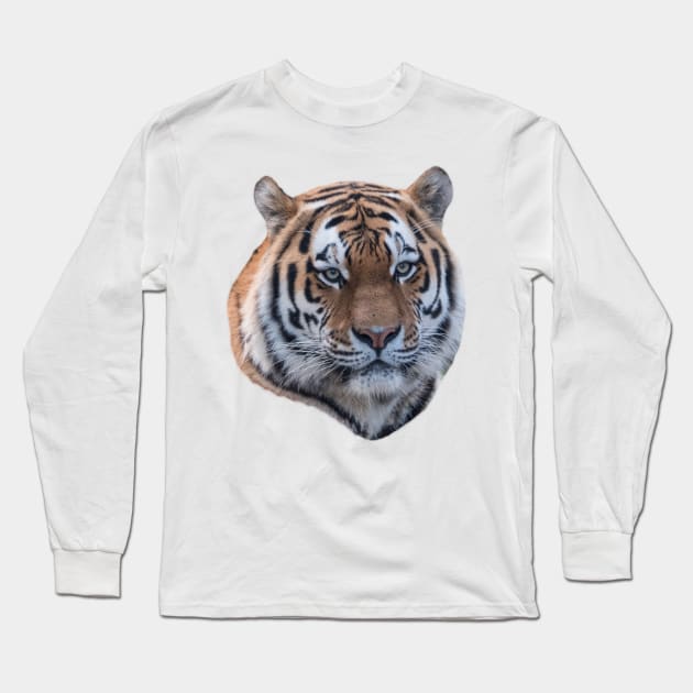 Cut out of a Siberian tiger Long Sleeve T-Shirt by Dolfilms